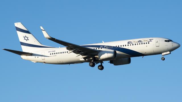 4X-EKB:Boeing 737-800:EL AL
